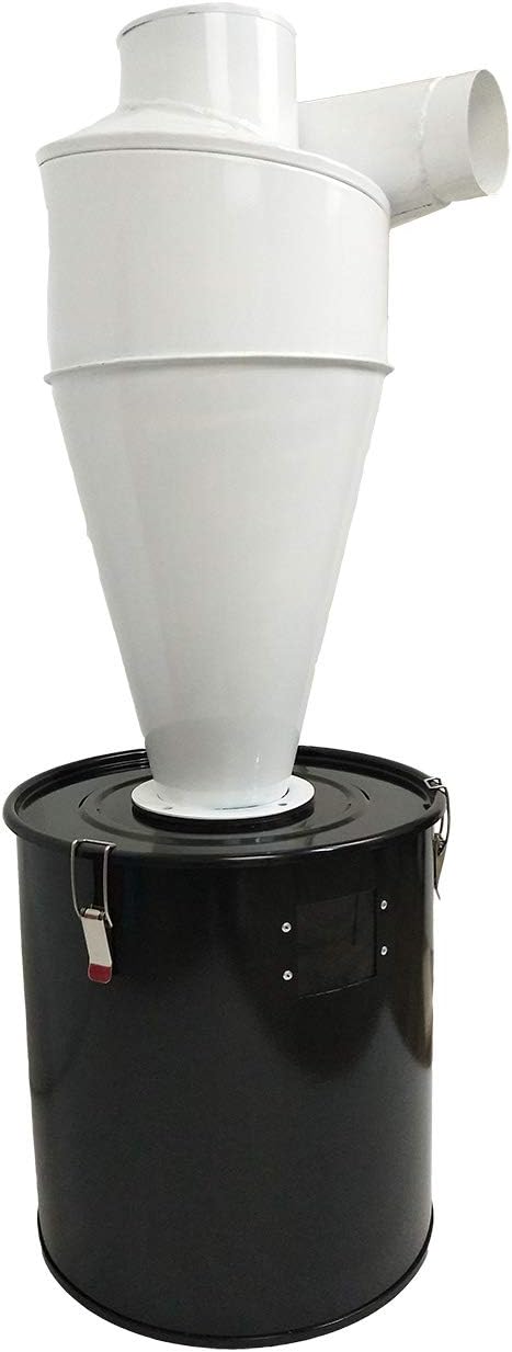 TECHTONGDA Cyclone Dust Separator 5.9inch Outlet for Vacuum Dust Collector Extractor Filter Woodworking with 13.2 Gallon Collection Drum