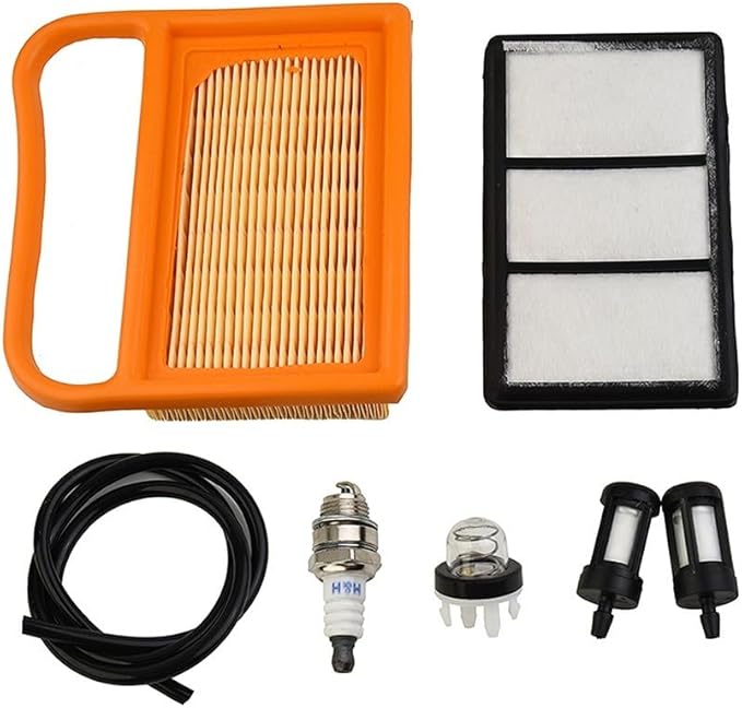 Air Filter for TS410 TS420 TS480 TS500 Concrete Cut-Off Saws, Includes Pre Filter, Fuel Filter, Spark Plug, for Primer, and Fuel Line
