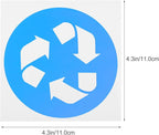 Zerodeko 12pcs Garbage Sorting Stickers for Trash Can Self-Adhesive Recycling Labels for Home Use Decals for Easy Waste Classification
