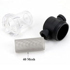 Precision Inline Filter 40 Mesh - 1/2 3/4 1 Inch Stainless Screen for Water Treatment & Greenhouse Systems(1 inch)