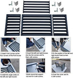 Aluminum Air Conditioner Cover, Privacy Fence Screen, Outdoor Condenser Protective Cover, Freestanding Louvered Space Divider, Trash Can Enclosure & Flower Stand, Suitable for Outdoor