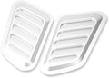 2Pcs ABS Car Air Flow Intake Hood Scoop Vent Bonnet Cover Universal DIY Decorate Car Accessories Compatible With BMW(Silver)