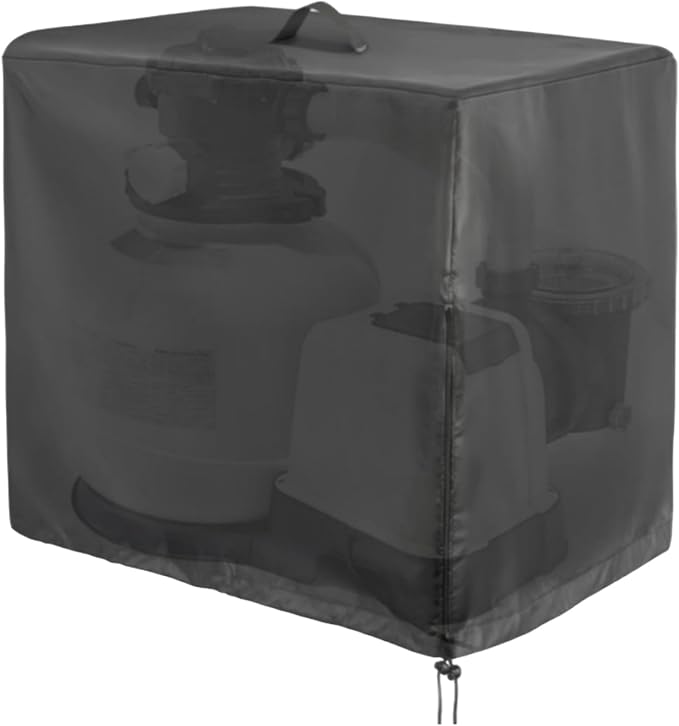 Sand Filter Cover - Easy Install Waterproof Housing, Heavy Duty Pool Strainer Shield, Outdoor Equipment Protector, Weather Resistant Enclosure | Secure Filtration Safety for Debris Removal Pet Safety