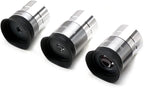 Multi-Coated Telescope Eyepiece Set - 1.25 inch - Upgraded with Soft Eyecup [4mm, 10mm, 20mm]
