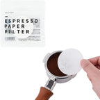 watchget 58mm Espresso Paper Filters - 100 Pcs Disposable Unbleached Coffee Filter Papers for Espresso Machines, Puck Screen, Portafilter Baskets, Compatible with 58mm Portafilters