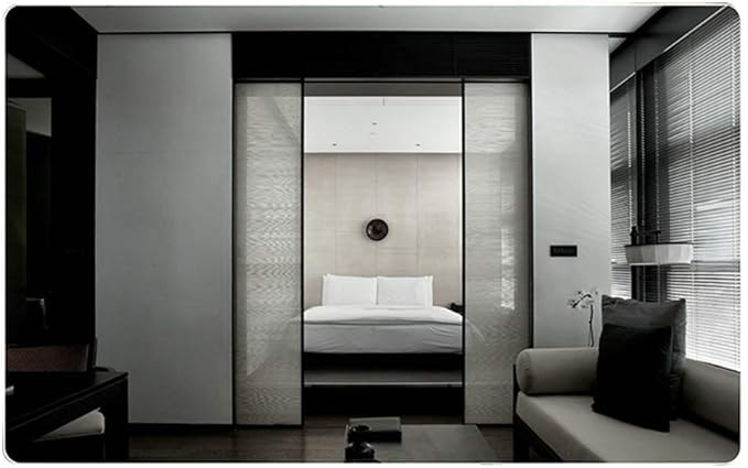 Wall Mirror Modern LED Bathroom Mirror with Defogging Backlit Bathroom Mirrors with Light and Touch Sensor Switch Demister Pad (Color : D Size : 50CMx70CM) (D 75CMx100CM)