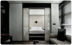 Wall Mirror Modern LED Bathroom Mirror with Defogging Backlit Bathroom Mirrors with Light and Touch Sensor Switch Demister Pad (Color : D Size : 50CMx70CM) (D 75CMx120CM)