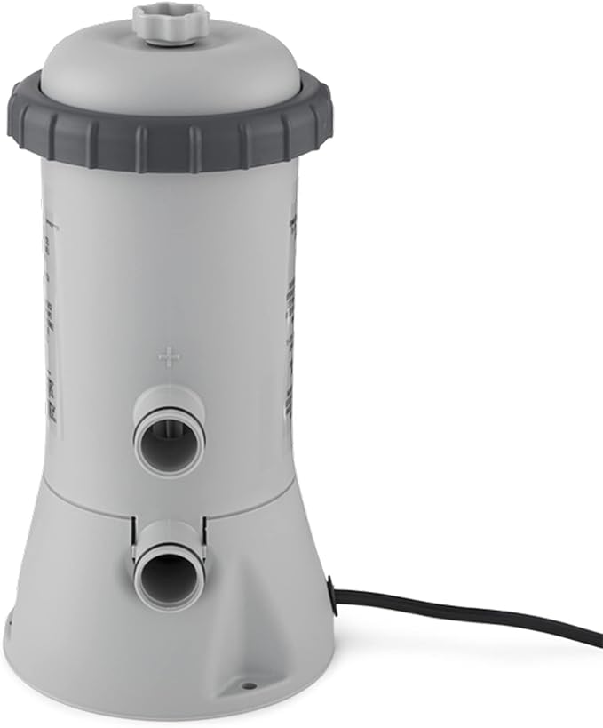 INTEX C1000 Krystal Clear Cartridge Filter Pump for Above Ground Pools: 1000 GPH Pump Flow Rate – Improved Circulation and Filtration – Easy Installation – Improved Water Clarity – Easy-to-Clean