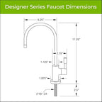 WaterChef U8500 Premium Under-Sink Water Filtration System & Designer Series Faucet (Chrome), NSF/ANSI Certified for 78 Contaminants, 600 Gal., Stainless, Made in USA