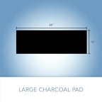 CFS – Pack of 2, Premium Cut-to-Fit Activated Carbon Pre-Filter Pad Compatible with 38002 Models – Fresh & Filtered Air for Indoor and Home – Charcoal Air Filter Sheet – 16" x 48" – Black