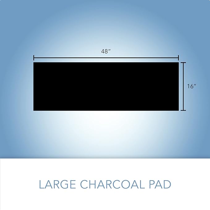 CFS – 16" x 48" Premium Cut-to-Fit Activated Carbon Pre-Filter Pad Compatible with 38002 Models – Fresh & Filtered Air for Indoor and Home – Charcoal Air Filter Sheet – Black