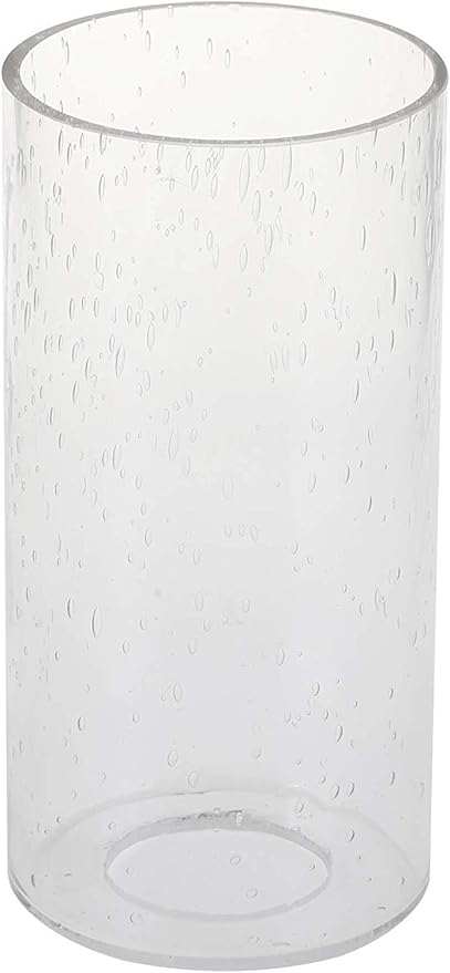 GoLucky Glass Cylinder Shade Accessory - Lamp Fixture Replacement Piece With 1-5/8 Inch Fitter - Multiple Specifications 3.5"(D)10"(H)
