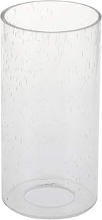 GoLucky Glass Cylinder Shade Accessory - Glass Lamp Fixture Shade Replacement - 4.7"D x 14"H