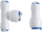 3/8-inch x 1/4-inch 6 pcs T and 6 pcs I Tube Quick Push in Connector for RO Water System (3/8-inch x 1/4-inch x 1/4-inch T)
