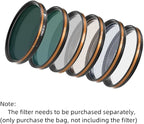 Fotorgear 67mm Phone Filter Storage Bag, Leather filter storage bag Clip On Filters Kit for Phone & Camera 67mm Adapter Ring, Phone Lens Clip Compatible with iPhone(Bag Only)