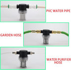Sediment Filter Pressure Washer Filter Stainless Steel Filter 40Mesh Screen for Outdoor Gardening Inlet Water 1 Inch Female Thread Connector