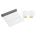 PATIKIL 40" L x 16" W Woven Wire Mesh, 150 Mesh 304 Stainless Steel Air Vent Filter Screen with Gloves for Window Security Vent Cover Filtration Animals Fence