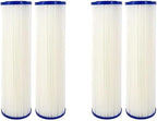 CFS – Whole House Water Filter Cartridges Compatible with EQ-304-20, EQ-PFC.35 Models – Removes Bad Taste and Odor – Replacement Filter Cartridge (4 Pack - Pleated Filter)