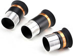 Wide Angle Aspheric Eyepiece Set - 1.25 inch - Upgraded with Soft Eyecup [4mm, 10mm, 23mm]