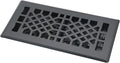 Floor Vents Registers Adjustable Grates 4x12 Inch Matte Black Air Vent Easy Adjust Air Supply Lever Grilles Floor Register Heavy Duty Walkable Steel