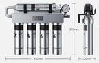 PaniFlow, Water Filter System, 5 Stages Ultrafiltration Water Purifier for Sink, Pur Water Filter, 90 L/H, Tankless Instant Water Purifier for House, Filter Replacement Indicator (Stainless Steel)