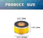4PCS Air Compressor Intake Paper Filter Elements Piston Type Replacement Filter Element Accessories HE014