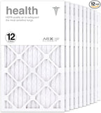 AIRx Filters 14x24x1 Air Filter MERV 13 Pleated HVAC AC Furnace Air Filter, Health 12-Pack, Made in the USA