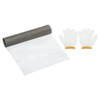 PATIKIL 40" L x 10" W Woven Wire Mesh, 200 Mesh 304 Stainless Steel Air Vent Filter Screen with Gloves for Window Security Vent Cover Filtration Animals Fence