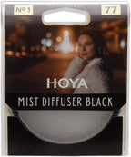 Hoya 52mm Mist Filter Black Diffuser No. 1 - Black Mist Filter for Camera Lenses - Soft Diffusion Effect for Portrait Photography & Cinematic Look, Reduces Contrast & Softens Wrinkles