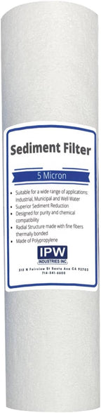 Compatible Replacement Pre-Filter Set For ROES-50, ROES-PH75, ROES-PHUV75, ROES-UV75-SS and ROES-UV75 Essence Series Reverse Osmosis Water Filter System Stage 1-3