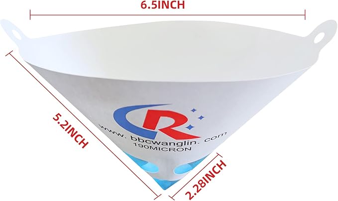 100 Pack of Paint Strainers, Paint Filter Strainer Paper Cone - 190 Micron