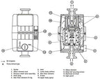 Edwards EMF20 Oil Mist Filter, KF25 Ports, for RV12, E1M18, E2M18 Vacuum Pumps
