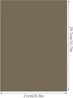 Lystaii 9pcs Gel Light Filter Color Correction Colored Overlays Transparent Color Film Lighting Gel Filter Plastic Sheets Correction 11.7 by 8.3 Inches for Film, Video, Photo, Stage (Tea Black)