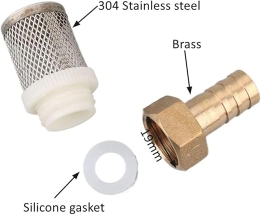 Pro-Grade Sprayer Filter Kit - 6/10/13/19mm Brass & SS Mesh for Car Detailing & Greenhouse Irrigation(10mm)
