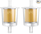 FUEL FILTERS INDUSTRIAL HIGH PERFORMANCE UNIVERSAL INLINE GAS FUEL LINE 3/8" 10 Pack