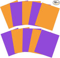 Sakolla Halloween Gel Filter, 10 Pcs Orange Purple Color Correction Gel Light Filter, Transparent Color Overlays Film Plastic Sheets for Lighting, Led Light Outdoor Landscape 8.5 x 11 Inch