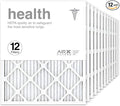 AIRx Filters 20x25x1 Air Filter MERV 13 Pleated HVAC AC Furnace Air Filter, Health 12-Pack, Made in the USA