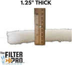 Cut Replacement Compact Skimmer Mat - Beige Coarse Filter Media to Fit Popular Brands, Made in USA (6" x 15" x 1.25" Thick 2 Pack - 3 Sets)