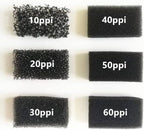 30 ppi Reticulated Sponge Regicell Automotive Air Filter, Noise Suppression Filtration, Black Speaker Foam Size (4, 24 X 36 X 3/4")