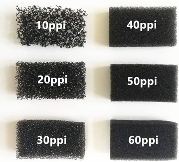 30 ppi Reticulated Sponge Regicell Automotive Air Filter, Noise Suppression Filtration, Black Speaker Foam Size (4, 24 X 36 X 3/4")