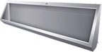 Wall-Mounted Stainless Steel Urinal Trough with Drain Pipe and Sensor, 304 Steel Commercial Multi-User Urinal, 100CM/150CM, for Schools and Construction Sites (100CM)