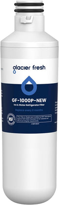 GLACIER FRESH Water Filter LT1000PC Replacement for LG Refrigerator, Compatible with LG LT1000P/PC/PCS, LT1000PC, LT-1000PC, MDJ64844601, ADQ747935 ADQ74793504 Water Filter (1 Pack)