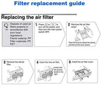 AWO Replacement Projector Air Filter for EPSON ELPAF17 / V13H134A17 EB-G5000,EB-G5100,EB-G5150,EB-G5200W,EB-G5300,EB-G5350,EB-G5450WU,EB-G5500,EB-G5600,EB-G5650W,EB-G5750WU,EB-G5800,EB-G5900,EB-G5950