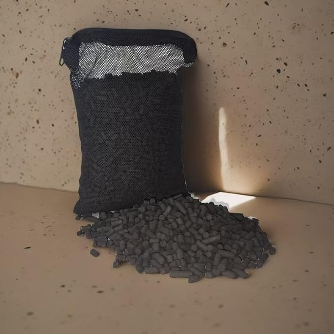 Activated Charcoal Vent Filter and Vent Sewer Refill, Compatible with 3", 2" or 1.5" Exhaust Pipe