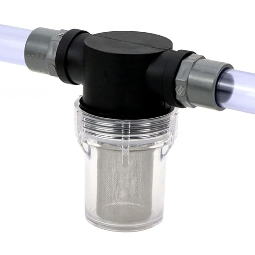 Precision Inline Filter 40 Mesh - 1/2 3/4 1 Inch Stainless Screen for Water Treatment & Greenhouse Systems(3l4 inch)