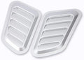 Car Air Flow Intake Hood Scoop Vent Bonnet Cover Decorate Car Accessories Compatible With BMW 2PCs Universal ABS(Silver)