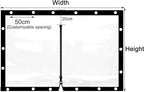 Curtain Patio Enclosure, Water Proof PVC Curtains for Gazebos with Zip, Transparent Outdoor Tarps for Patio Enclosure, Camping, Porch(1.6x1.8m)