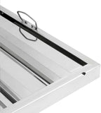 Soro Essentials- 20" W x 20" H Stainless Steel Commercial Kitchen Hood Filter with Handles- Hood Filters Range Hood Filter Range Hood Baffle Grease Filter for Restaurant Kitchen Exhaust Hoods
