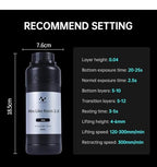 Nova3D ABS-Like 3D Printer Resin 2.0,Enhanced Toughness and Strength, High Precision, Low Odor, Broad Compatibility with All 12K/14K LCD Resin 3D Printers (Gray,500g)