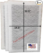Fast-Shipped-Filters 3 Pack 20x25 Replacement Filter Pads Compatible Designed to Fit with MicroPower Guard Air Cleaner 20x25 Refill White